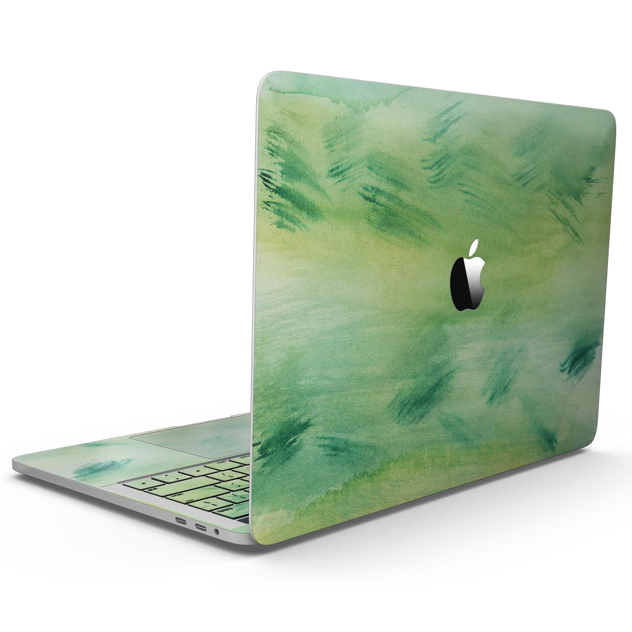 image-Green 321 Absorbed Watercolor Texture - MacBook Pro with Touch Bar