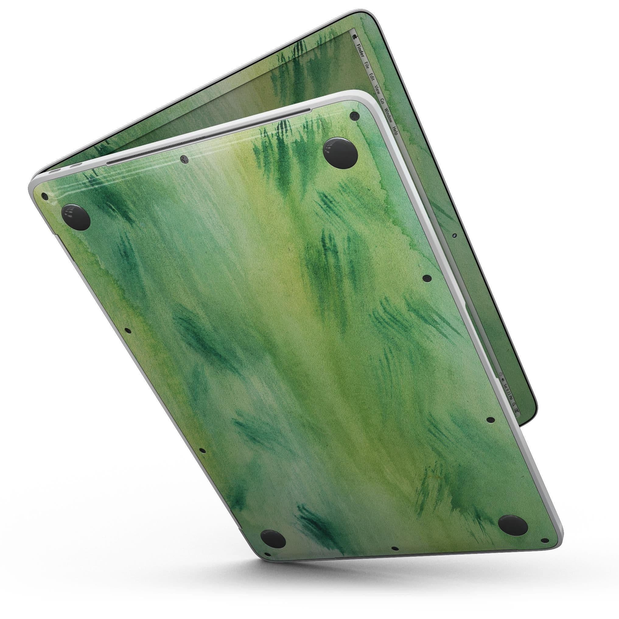 image-Green 321 Absorbed Watercolor Texture - MacBook Pro with Touch Bar