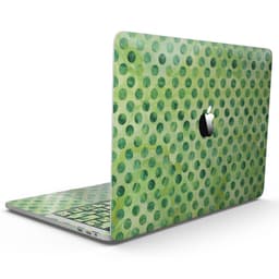image-Green Halloween Watercolor Dots - MacBook Pro with Touch Bar Skin Kit
