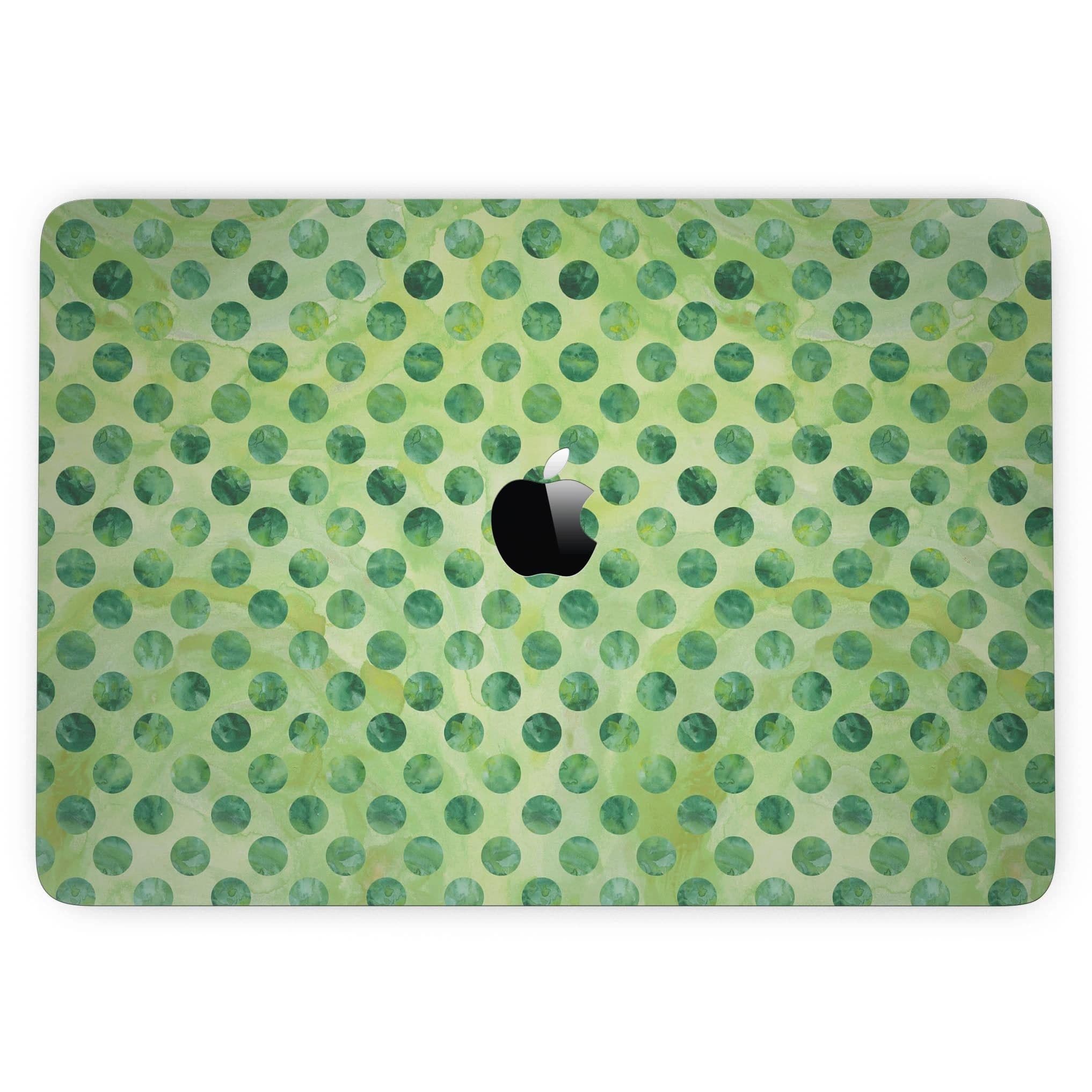 image-Green Halloween Watercolor Dots - MacBook Pro with Touch Bar Skin Kit