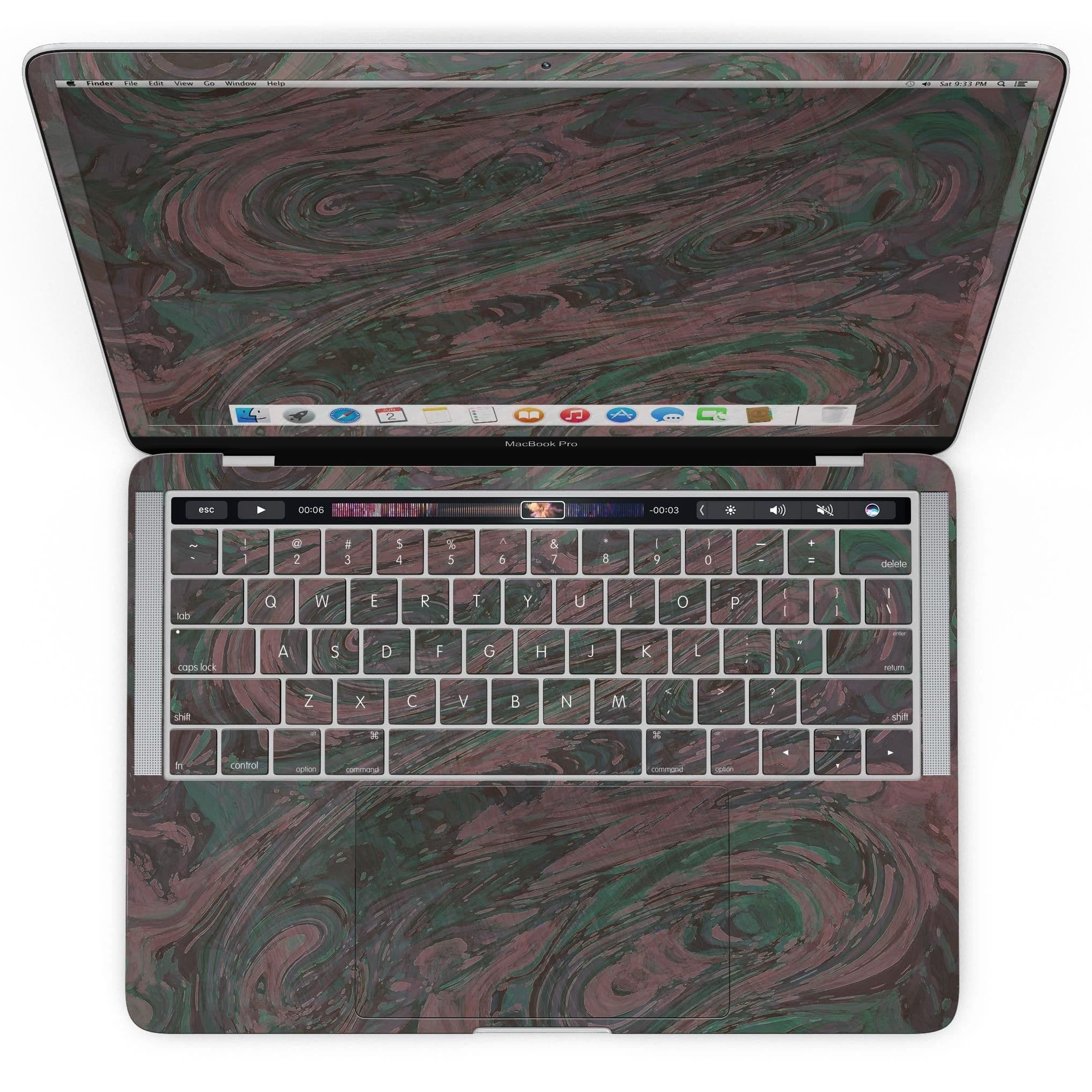 image-Green Slate Marble Surface V46 - MacBook Pro with Touch Bar Skin Kit