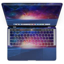image-Galaxy Explosion over Calm Sea Shore - MacBook Pro with Touch Bar Skin
