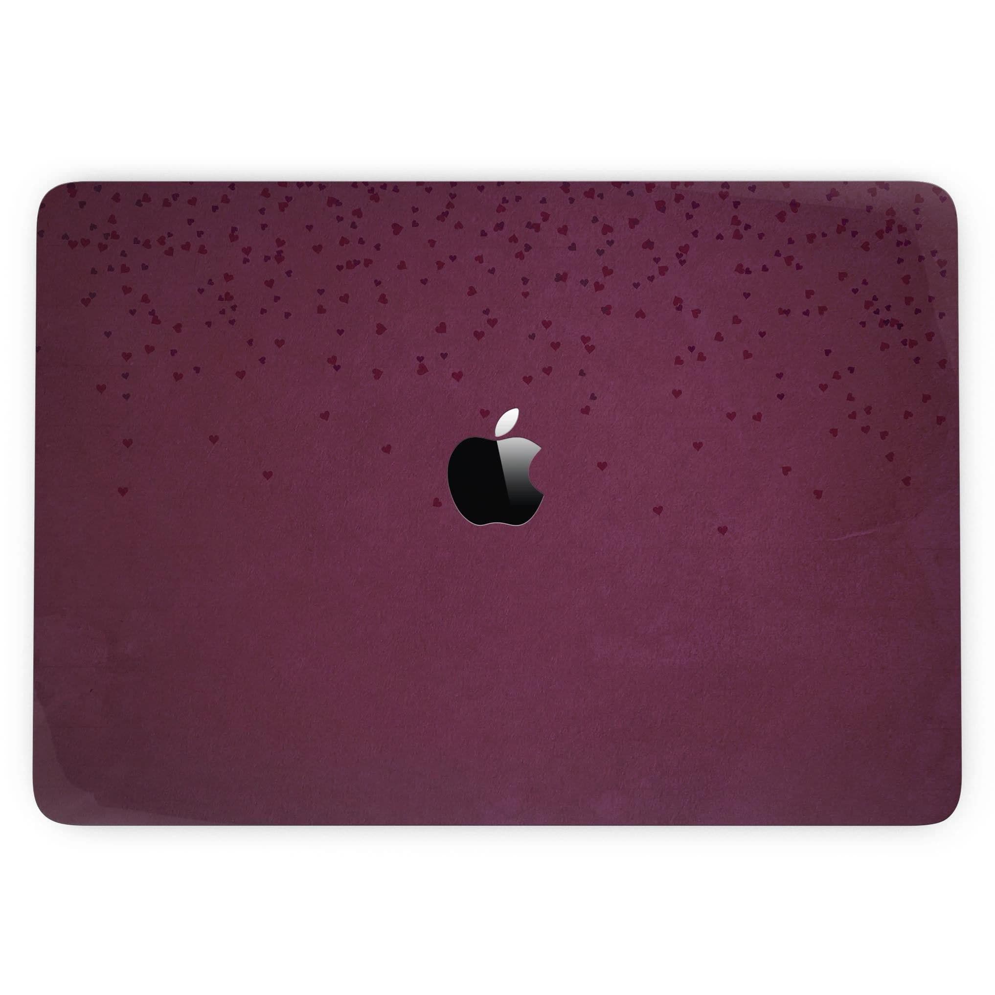 image-50 Shades of Burgandy Micro Hearts - MacBook Pro with Touch Bar Skin