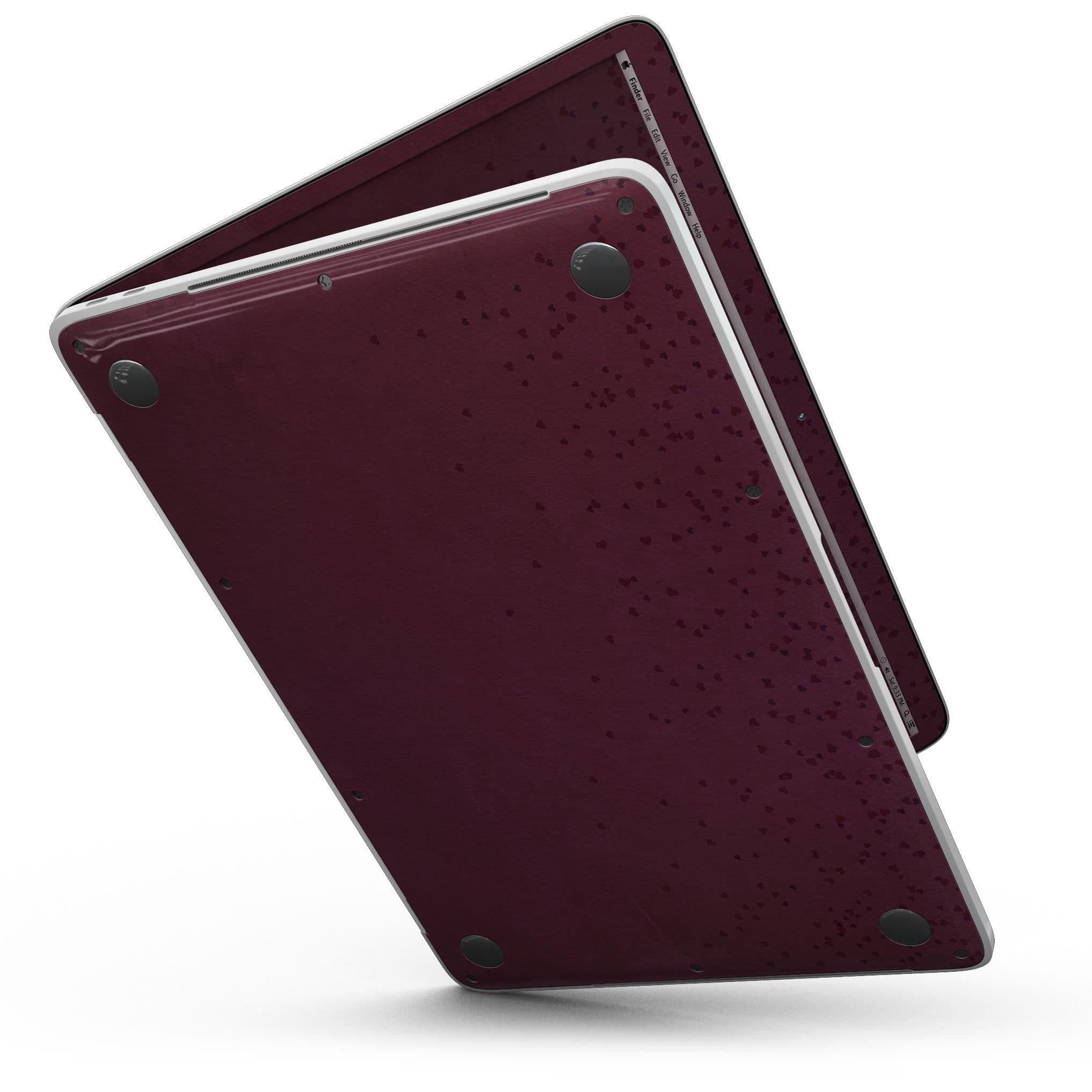 image-50 Shades of Burgandy Micro Hearts - MacBook Pro with Touch Bar Skin