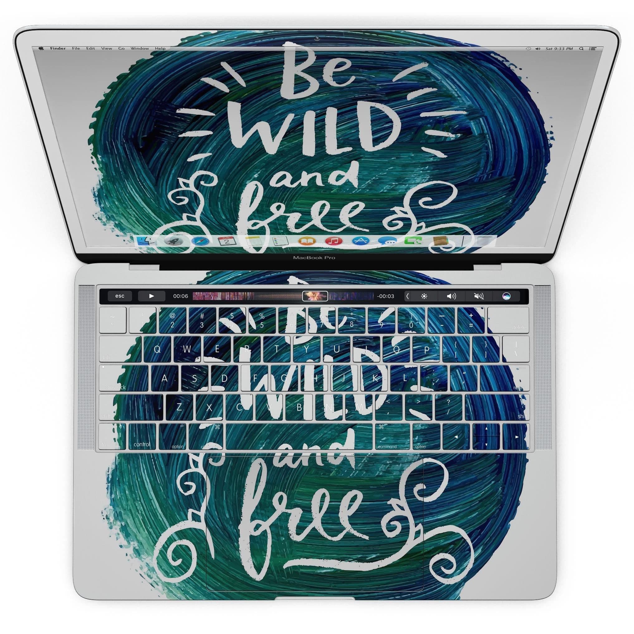 image-Be Wild and Free - MacBook Pro with Touch Bar Skin Kit
