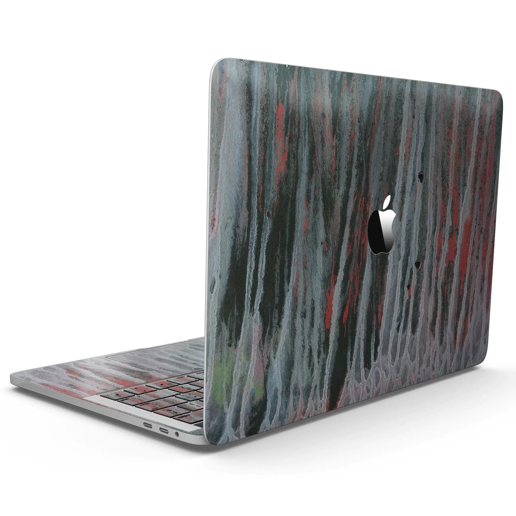 image-Abstract Wet Paint Smoke Red - MacBook Pro with Touch Bar Skin Kit