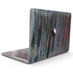 image-Abstract Wet Paint Smoke Red - MacBook Pro with Touch Bar Skin Kit