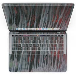 image-Abstract Wet Paint Smoke Red - MacBook Pro with Touch Bar Skin Kit