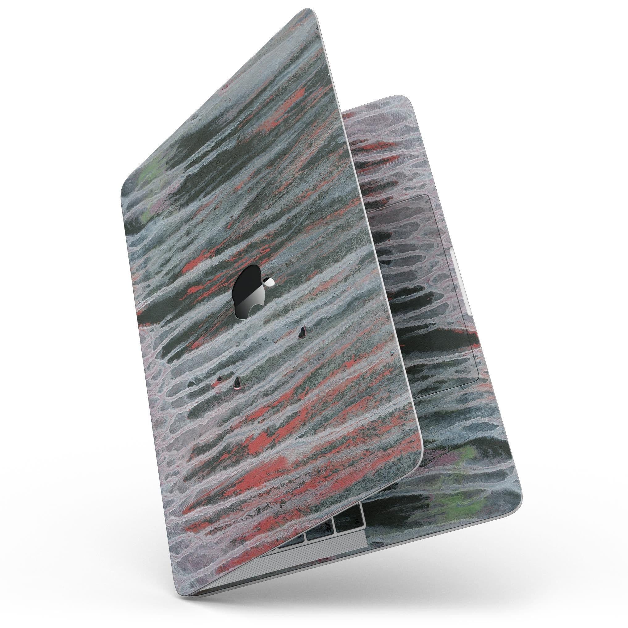 image-Abstract Wet Paint Smoke Red - MacBook Pro with Touch Bar Skin Kit