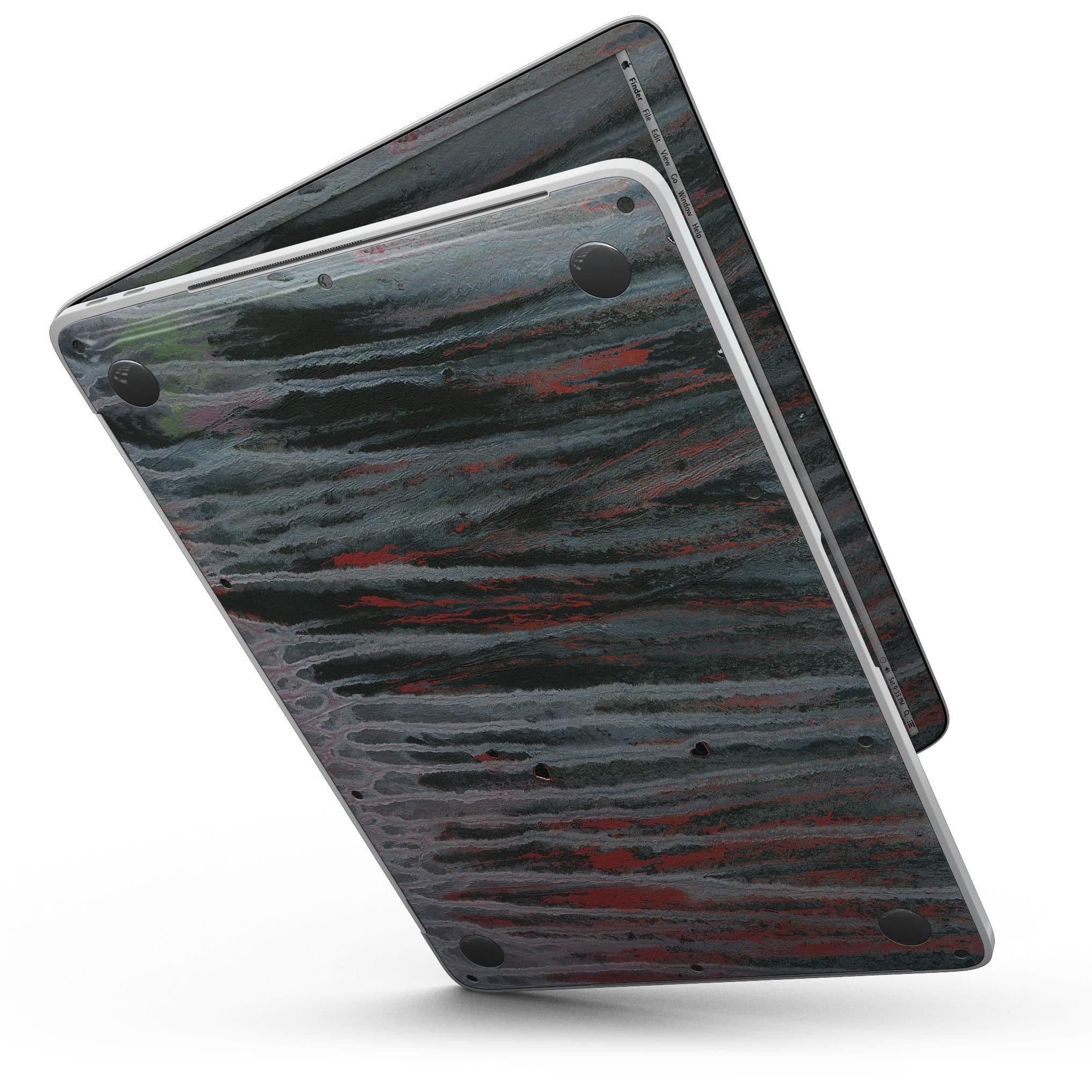 image-Abstract Wet Paint Smoke Red - MacBook Pro with Touch Bar Skin Kit