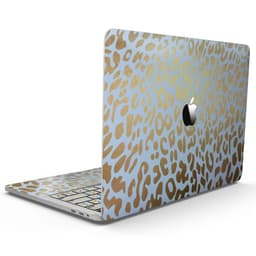 image-Gold Flaked Animal Light Blue 2 - MacBook Pro with Touch Bar Skin Kit