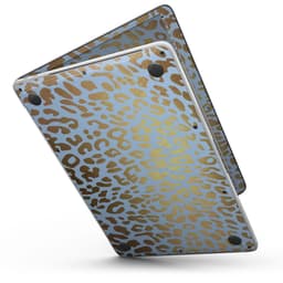 image-Gold Flaked Animal Light Blue 2 - MacBook Pro with Touch Bar Skin Kit
