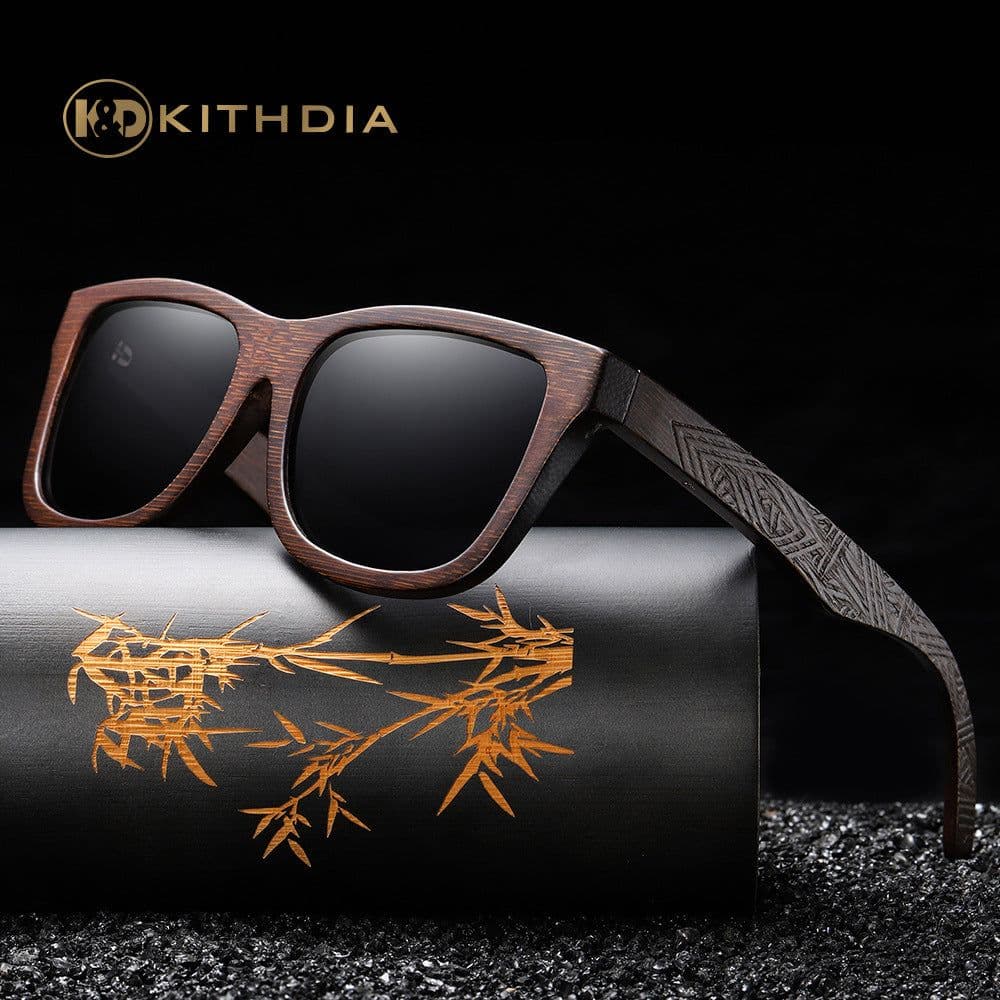 image-KITHDIA Vintage Polarized Sunglasses - Brown Oval