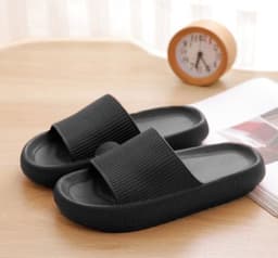 image-New style slippers for women, home couples, indoor hotel slippers, summer EVA home bathroom sandals and slippers for men