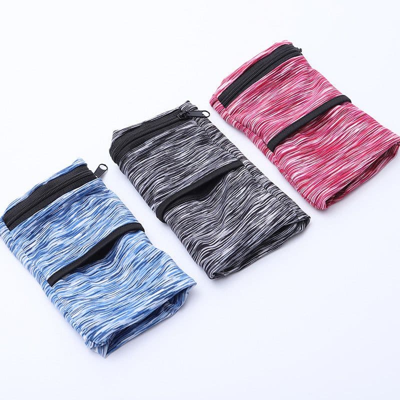 image-Mei Huichen Arm Bag - Running Sports Wrist Bag Black