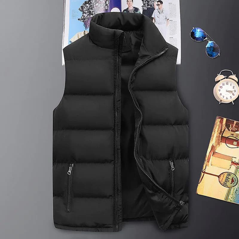 image-Men's Padded Vest - Dark Blue Slim Fit 5XL