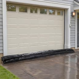 image-VEVOR Flood Barrier, 8 Pack, 10 x 0.7 ft Flood Bags Activated by Water, Reusable Water Absorbent Barrier, Sandless Sandbags Blockage, Flooding Prevention Bags for Home, Doorway, Basement, Garage
