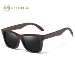 image-KITHDIA Vintage Polarized Sunglasses - Brown Oval
