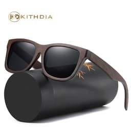 image-KITHDIA Vintage Polarized Sunglasses - Brown Oval
