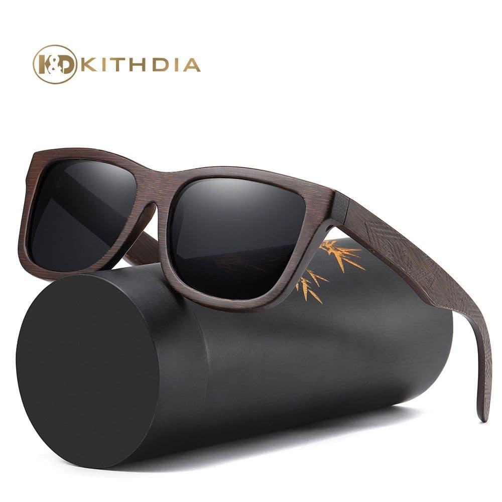 image-KITHDIA Vintage Polarized Sunglasses - Brown Oval
