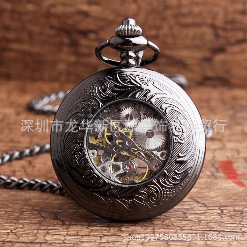 image-Pocket Watch Mechanical Gold Round 31mm