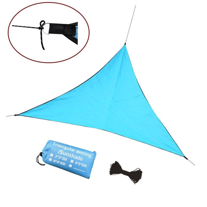 image-Outdoor triangle canopy 3M4M6M water-repellent sunscreen awning canopy sunscreen canopy viewing canopy rain cloth