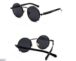 image-Punk Sunglasses 2021 New Cross-border Glasses Sunglasses Round Retro European Popular Funny Metal Sunglasses