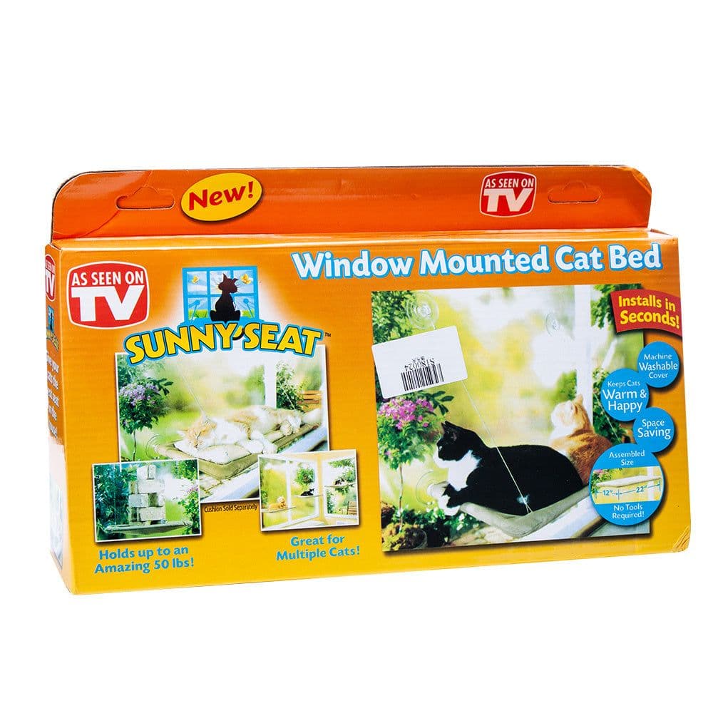 image-Pet Hanging Beds Cat Sunny Window Seat Mount Hammock Comfortable Cat Shelf Seat
