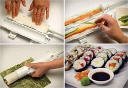 image-Amazon cross-border sushi machine mold seaweed kimbap sushi model lazy abrasive tools household materials artifact package