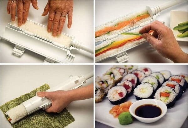 image-Amazon cross-border sushi machine mold seaweed kimbap sushi model lazy abrasive tools household materials artifact package