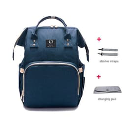 image-Water-Repellent Mommy Bag - Green, 25L, Polyester, Whale Design