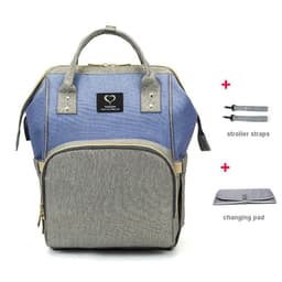 image-Water-Repellent Mommy Bag - Green, 25L, Polyester, Whale Design