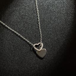 image-Women's Gold Heart Pendant Necklace Clavicle