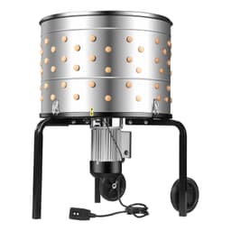 image-VEVOR Chicken Plucker Machine - 1200W 25.6" Stainless Steel Drum