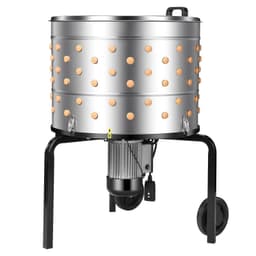 image-VEVOR Chicken Plucker Machine - 1200W 25.6" Stainless Steel Drum