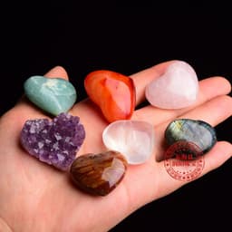 image-Amazon hot-selling product Amethyst block natural crystal Hexagonal prism power stone exquisite gift box packaging seven chakras