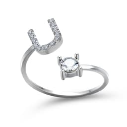 image-New Design Adjustable 26 Initial Letter Ring Fashion Jewelry For Women Simple Elegant Jewelry