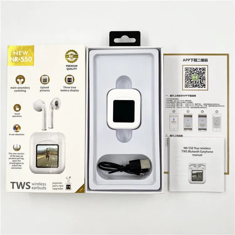image-Wireless Bluetooth Headset High-definition LCD Display
