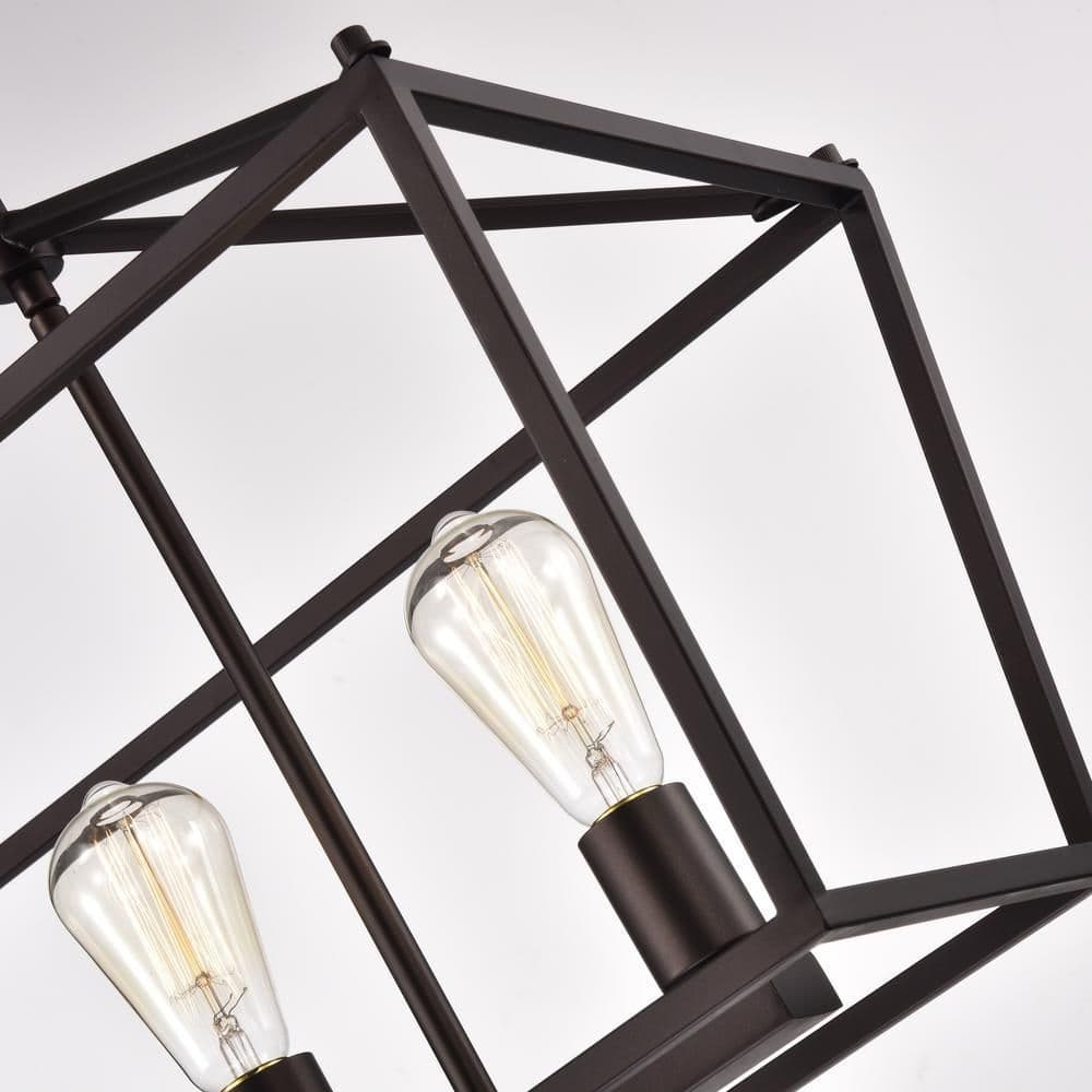 image-CHLOE Lighting IRONCLAD- Industrial 5 Light Oil Rubbed Bronze Island Pendant Ceiling Fixture 36" Wide