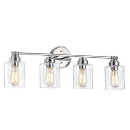 image-CHLOE Lighting KARSON Transitional 4 Light Chrome Bath Vanity Fixture 30 " Wide