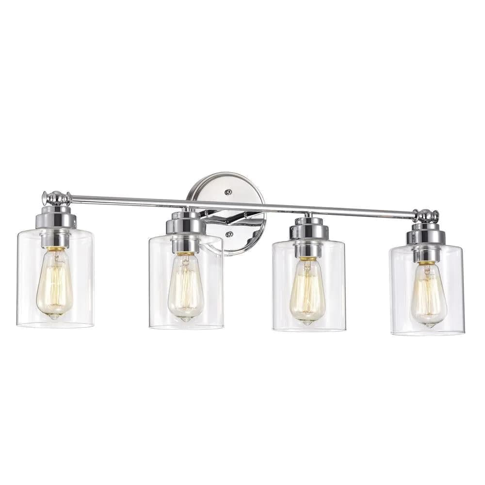 image-CHLOE Lighting KARSON Transitional 4 Light Chrome Bath Vanity Fixture 30 " Wide