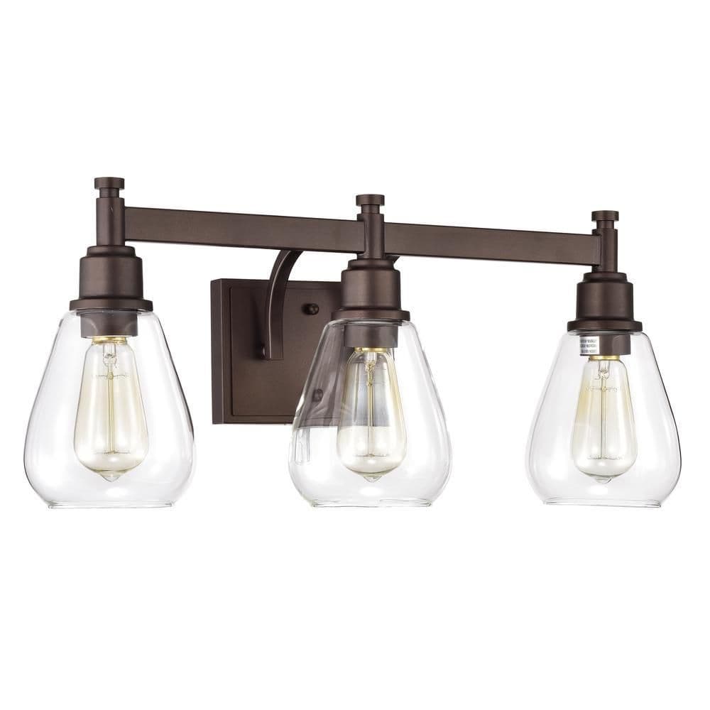image-CHLOE Lighting HUDSON Transitional 3 Light Oil Rubbed Bronze Bath Vanity Fixture 23" Wide