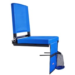 image-VEVOR Folding Stadium Seat - Blue Padded Bleacher Chair 17"
