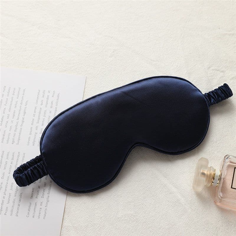 image-New double-sided imitation silk sleep eye mask shading elastic strap travel eye mask summer breathable beauty eye mask