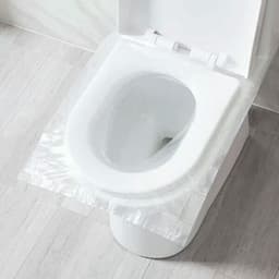 image-Disposable toilet seat waterproof toilet cover for travel, dustproof and waterproof toilet cover for pregnant women