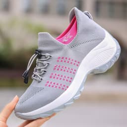 image-Spot cross-border large size women's shoes wedge heightening rocking shoes cold sticky high quality women's shoes dance leisure