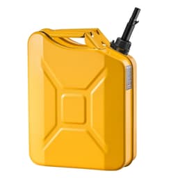 image-VEVOR Metal Fuel Container, 5.3 Gallon, Fuel Jerry Can with Spout and Comfort Handle, 6 L/min Max Flow Rate, Leakproof & Corrosion-resistant Metal Gas Tank Most Cars Motorcycle ATV UTV, Yellow