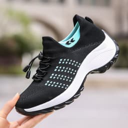 image-Spot cross-border large size women's shoes wedge heightening rocking shoes cold sticky high quality women's shoes dance leisure