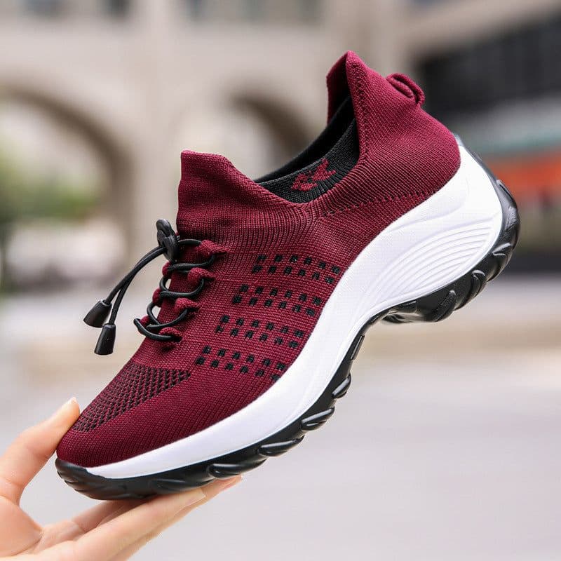image-Spot cross-border large size women's shoes wedge heightening rocking shoes cold sticky high quality women's shoes dance leisure