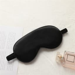 image-New double-sided imitation silk sleep eye mask shading elastic strap travel eye mask summer breathable beauty eye mask